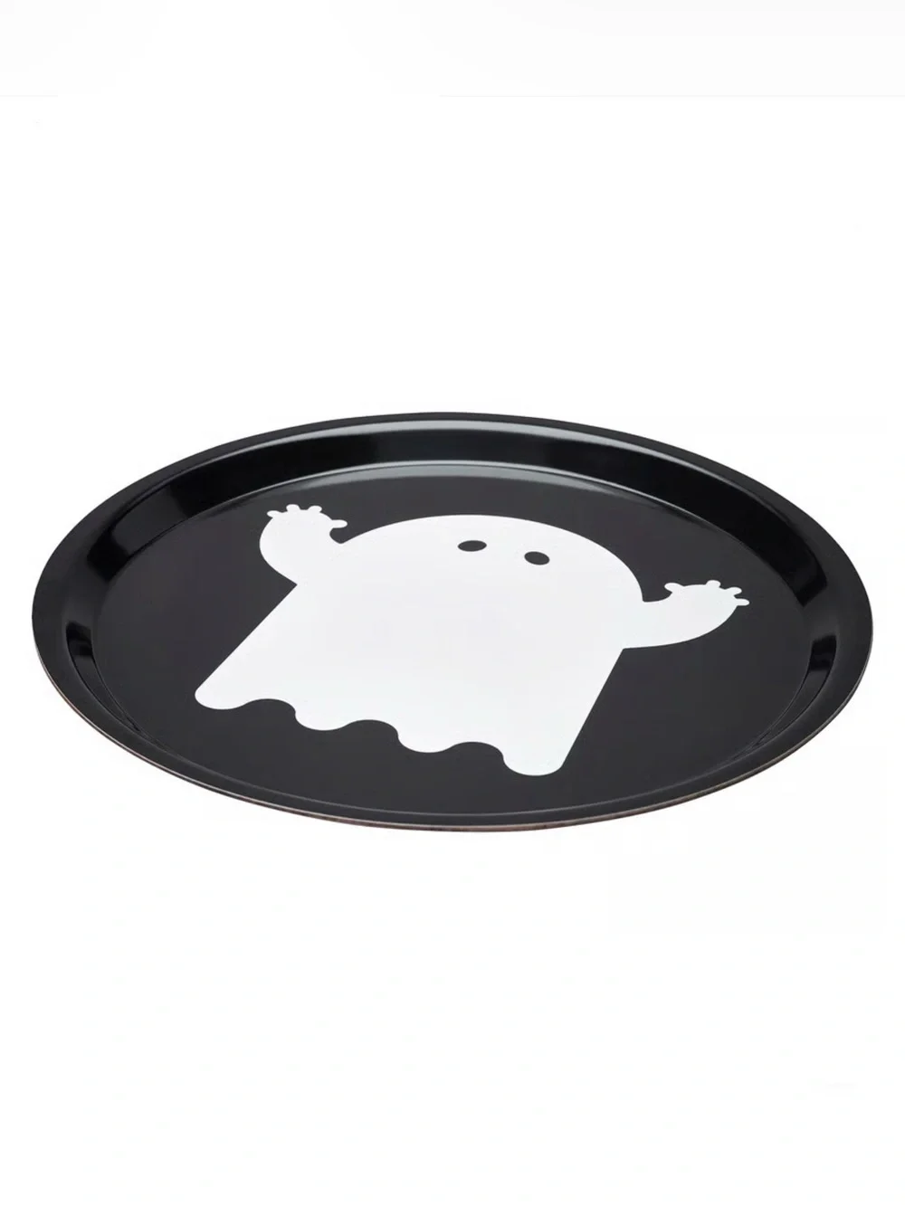 Halloween Ghost Serving Tray - Black